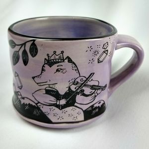 The Bowl Maker Ceramic Handmade Wolves Coffee Mug